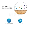 720Pcs 12 Colors Drawbench Glass Beads Strands DGLA-PH0002-08-5
