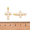Shell Pearl Pendants X-ZIRC-F116-02-G-01-3