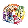 6Bundles 6 Colors Polyester Embroidery Floss OCOR-YW0001-24D-2