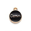 Alloy Enamel Pendants ENAM-S124-01B-08I-3