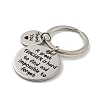 Teacher's Day Gift 201 Stainless Steel Word Thank You Keychains KEYC-E040-05P-03-2