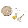 10 Pairs 10 Styles Fruit Alloy Enamel Dangle Earrings for Women EJEW-JE05905-3
