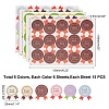   24sheets 4 colors DIY Sealing Stickers AJEW-PH0002-70-2