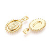 Religion Brass Pendants KK-T073-55G-2