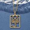 304 Stainless Steel Necklace LS-NJEW-D330-01G-08-5