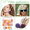 32Pcs 16 Colors Handmade Cotton Knitting Ornament Accessories DIY-AR0002-09-5