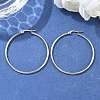 Tarnish Resistant 304 Stainless Steel Big Hoop Earrings LS-EJEW-F105-06P-5