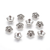 Tibetan Style Alloy Bead Caps X-TIBEB-A24621-AS-FF-2