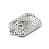 Brass Micro Pave Cubic Zirconia Pendants KK-D283-30P-01-2