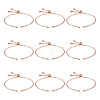 10Pcs Rack Plating Brass Cable Chain Link Bracelet Making KK-TA0001-42C-1