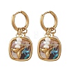 Abalone Shell Pendant Necklace & Hoop Earrings with Shell Pearl & Natural Freshwater Pearls SJEW-JS01379-02-3