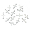 304 Stainless Steel Tiny Cross Charms STAS-H149-05P-3