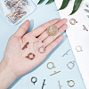 Brass Toggle Clasps KK-FH0001-43-3