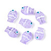 Transparent Glass and Enamel Beads Strands GLAA-T034-01H-2