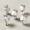 Natural Howlite Pendants GG-CBAA0EE-05P-24-1