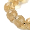 12.5mm Round Watermelon Stone Glass Braided Bead Bracelets for Women Men BJEW-C060-01M-2