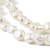 Electroplated Shell Pearl Beads Strands BSHE-M036-02A-3