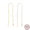 925 Sterling Silver Ear Thread with Peg Bails STER-P047-12G-3