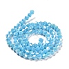 Opaque Solid Color Electroplate Glass Beads Strands GLAA-F029-P4mm-A12-2