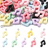 40Pcs Opaque Resin Pendants RESI-CJ0005-30-1