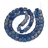 Electroplate Transparent Glass Beads Strands EGLA-N017-03E-2