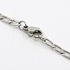 Curb Chain Necklace for Men NJEW-F027-11-3