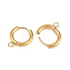316 Stainless Steel Huggie Hoop Earring Findings EJEW-B158-01B-G-2