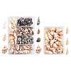 140Pcs 2 Style Natural Shell Beads SSHEL-FH0001-08-1