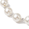 Imitation White Pearl Acrylic Beaded Necklaces NJEW-JN05122-01-5