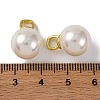 Rack Plating Brass & Shell Pearl Ball Pendants KK-B103-03B-G-3