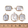 Natural Keshi Pearl Rectangle Pendants PEAR-S020-D10-3