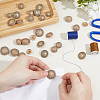 30Pcs 5 Styles Zinc Alloy Buttons BUTT-FH0001-016AG-3