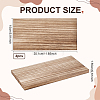 Rectangle Fortune Paulownia Wood Wall Shelf AJEW-WH0709-184A-2