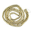 Electroplate Non-magnetic Synthetic Hematite Beads Strands G-S352-72-2