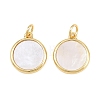 Brass with White Shell Pendants CU-CBA9482-04G-02-1