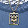 304 Stainless Steel Necklace LS-NJEW-D330-01G-04-5