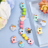 12Pcs 12 Styles Food Grade Eco-Friendly Silicone Beads SIL-CA0002-48-4