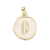 Brass Enamel Pendants KK-Z134-01G-01-1