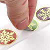 Christmas Themed Flat Round Roll Stickers DIY-B045-14-4