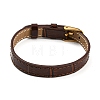 Leather Textured Watch Bands AJEW-K232-01G-05-2