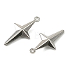 304 Stainless Steel Pendants. Star Charm X-STAS-A190-04P-2