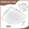 1Pc Oval Ceramic Incense Burner Holder AJEW-ME0003-93B-2