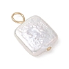 Natural Keshi Pearl Pendants PALLOY-JF04240-03-4