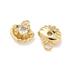 Brass Micro Pave Cubic Zirconia Charms KK-A291-12D-G-2