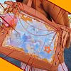 Acrylic Star Charm Iron Chain Bag Decorative Chains HJEW-OC00295-5