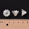 Multi-Petal Flower ABS Plastic Imitation Pearl Bead Caps X-OACR-R016-25-4