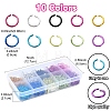 10 Colors Aluminum Wire Open Jump Rings FIND-YW0004-97-2