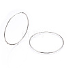 Anti-Tarnish Rhodium Plated 925 Sterling Silver Earring Hoop STER-T007-112P-3