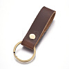 Cowhide Leather Keychain KEYC-WH0014-A02-2