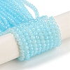 Baking Painted Transparent Glass Beads Strands DGLA-A034-J3mm-B02-1